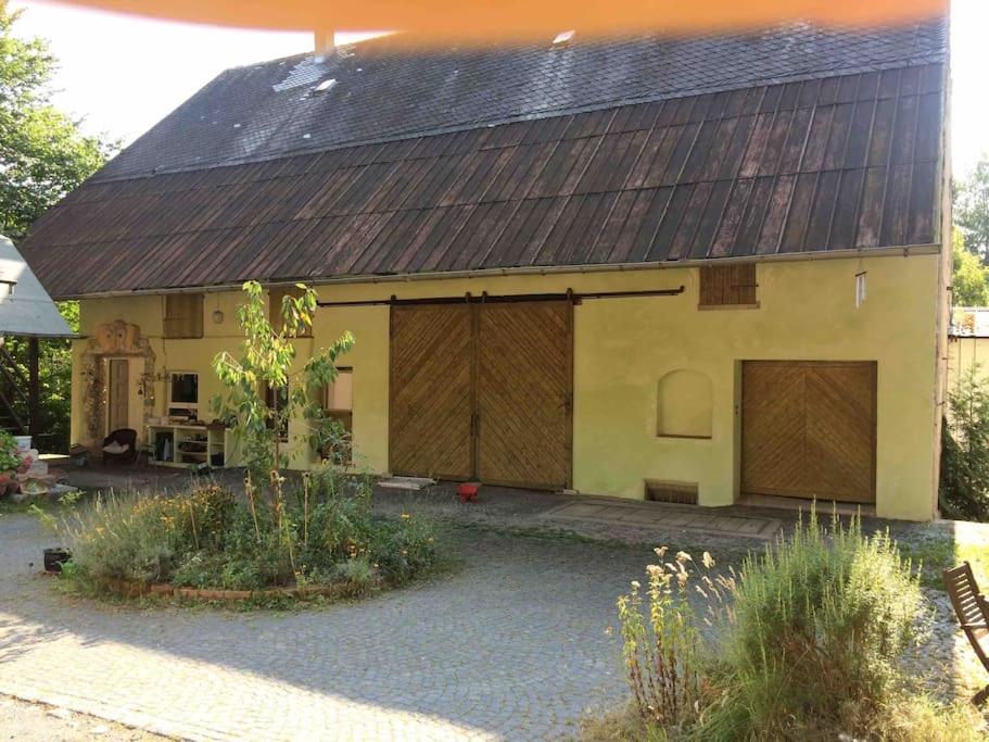 Ferienwohnung Kleine Kunstremise Mit Holzofen Burg Freienfels Weinbach Exterior foto