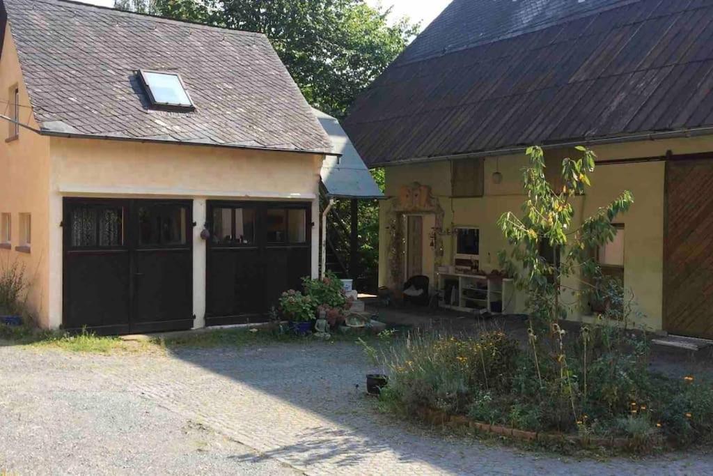 Ferienwohnung Kleine Kunstremise Mit Holzofen Burg Freienfels Weinbach Exterior foto