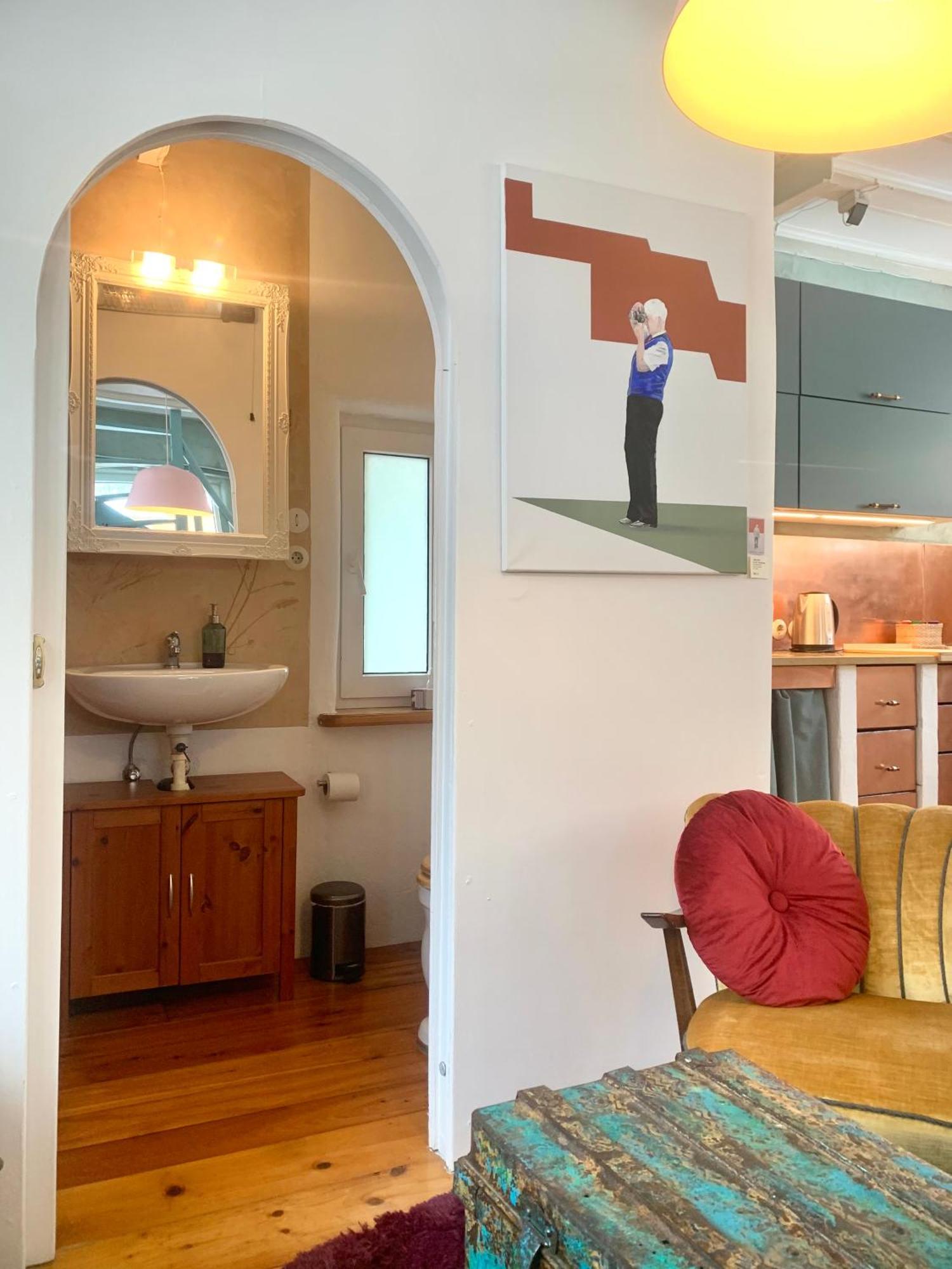 Ferienwohnung Kleine Kunstremise Mit Holzofen Burg Freienfels Weinbach Exterior foto
