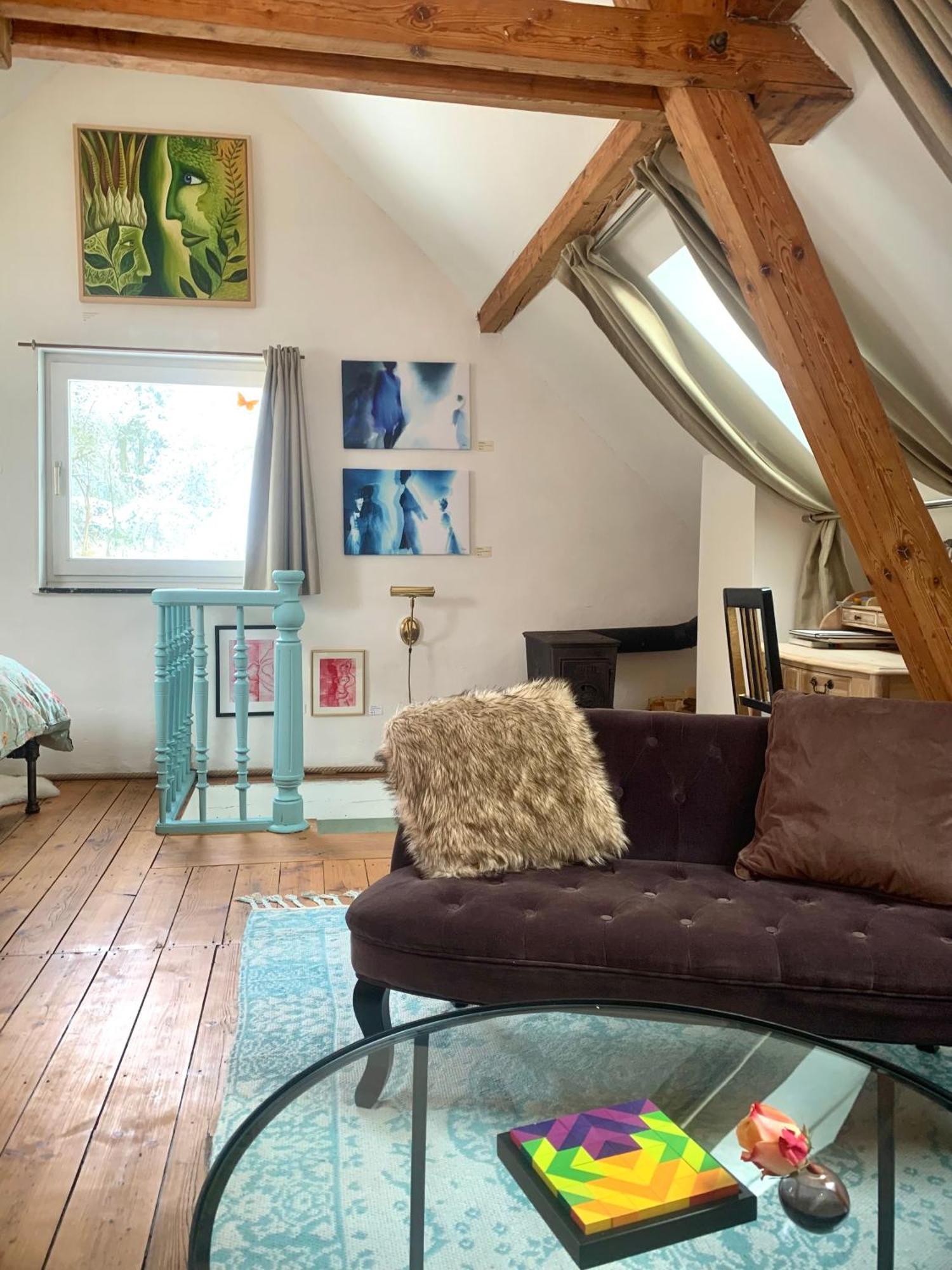 Ferienwohnung Kleine Kunstremise Mit Holzofen Burg Freienfels Weinbach Exterior foto